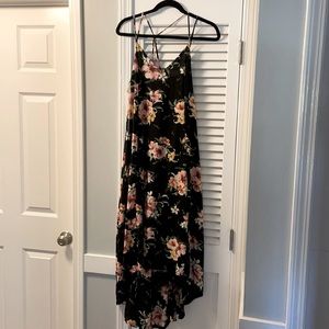Black floral dress